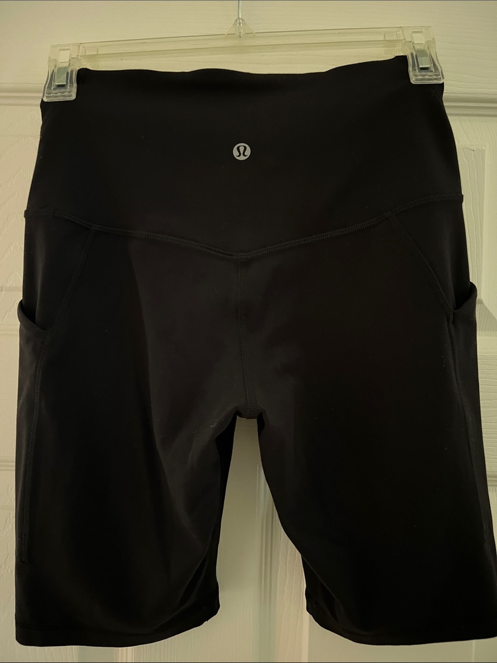 lululemon athletica Black High-Rise Bike Shorts with Side Pockets
